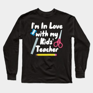 In Love With My Kids' Teacher Homeschooling Long Sleeve T-Shirt